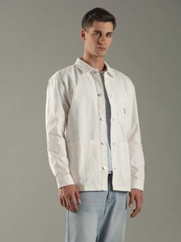 Tommy Hilfiger - Solid Oversized Fit Cotton Shirt