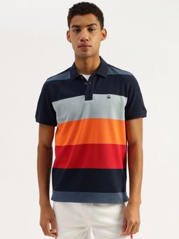 United Colors of Benetton - Relaxed Fit Bold Striped Polo T-shirt