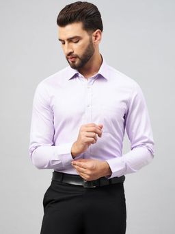 Louis Stitch - Purple Perfectly Hand Finished Collar and Cuffs Formal Shirt