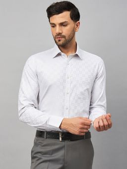 Louis Stitch - White Perfectly Hand Finished Collar and Cuffs Formal Shirt