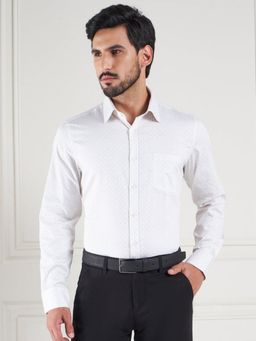 Louis Stitch - White Printed Shirt
