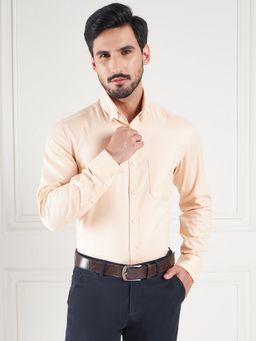 Louis Stitch - Textured Peach Shirt