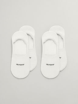 GANT - Mens White Solid Invisible Socks (Pack Of 2)