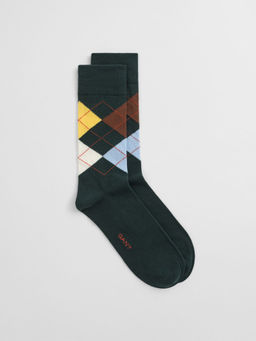 GANT - Mens Green Argyle Socks