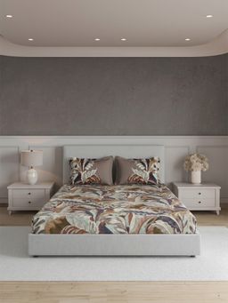 Ddecor Live Beautiful - Pure Cotton 210Tc Multi-Color Bedsheet with 2 Pillow Covers (Super King)