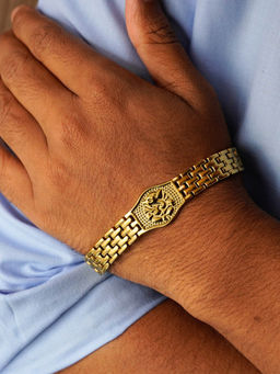 Japam - Gold Plated Ganesh Ji Bracelet