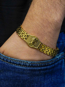 Japam - Gold Plated Hanuman Ji Bracelet
