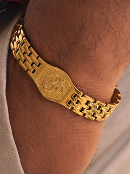 Japam - Gold Plated Om Serenity Bracelet