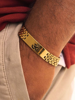 Japam - Gold Plated Sacred Om Bracelet