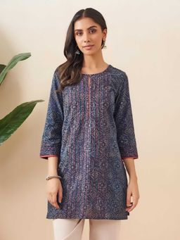 Fabindia - Indigo Cotton Short Kurti