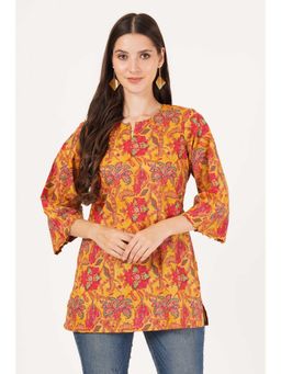 COTLAND FASHION - Floral Printed Short Kurti for Women