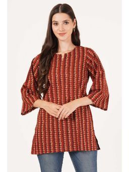 COTLAND FASHION - Printed Straight Short Kurti for Women