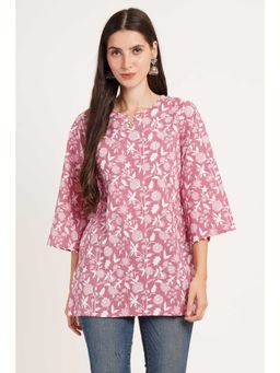 COTLAND FASHION - Floral Printed Short Kurti for Women