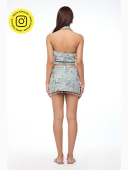 The Clothing Factory - Ocean Mist Mini Skirt