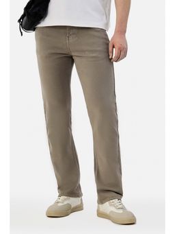 Snitch - Beige Solid Straight Casual Core Lab Jeans for Men