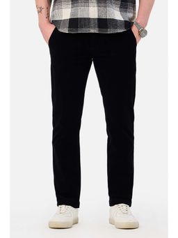 Snitch - Black Corduroy Comfortable Casual Chinos for Men