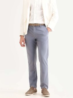 Rare Rabbit - Purple Bi-Stretch with Jacquard Trouser