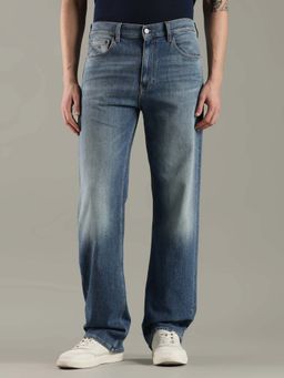 Tommy Hilfiger - Mid-Wash Regular Fit Mid Rise Jeans