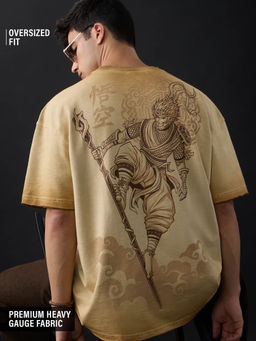 The Souled Store - Men Beige Character T-Shirt