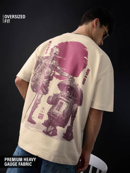 The Souled Store - Men Cream Graphic T-Shirt