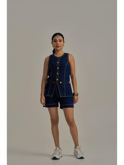 Neeti and Mudita - Sunchaser Denim Co-Ord (Set of 2)