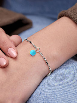 MINUTIAE - Silver Plated Crystals Link Bracelet