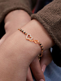 MINUTIAE - Gold Plated Crystals Link Bracelet