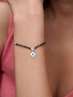 MINUTIAE - Silver Plated Crystals Link Bracelet