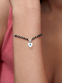 MINUTIAE - Silver Plated Crystals Link Bracelet