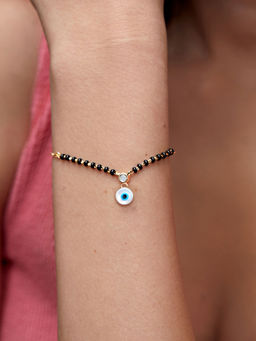 MINUTIAE - Gold Plated Crystals Link Bracelet