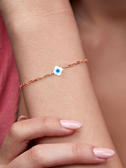 MINUTIAE - Rose Gold Plated Crystals Link Bracelet