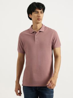 United Colors of Benetton - Pink Regular Fit Collared Solid Polo T-Shirt