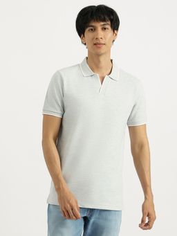 United Colors of Benetton - Grey Regular Fit Johnny Collar Solid Polo T-Shirt