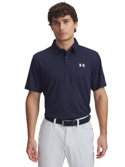 Under Armour - Mens Tee To Green Pique Short Sleeve Polo T-Shirt