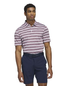 adidas Originals - 2 COLOR STRIPE Men Purple Sports Polo T-Shirt