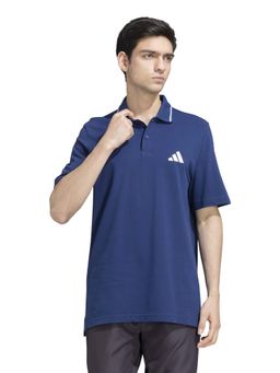 adidas Originals - M SL PQ PS Men Blue Sports Polo T-Shirt