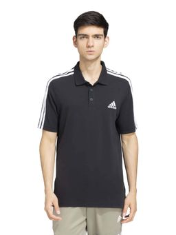 adidas Originals - IN SMU 3S PL Men Black Sports Polo T-Shirt