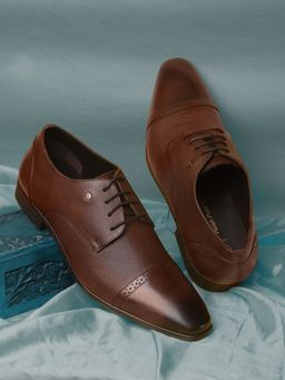 Hush Puppies - Men Brown Lace-Ups Formal Shoes