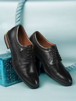 Hush Puppies - Men Black Lace-Ups Formal Shoes