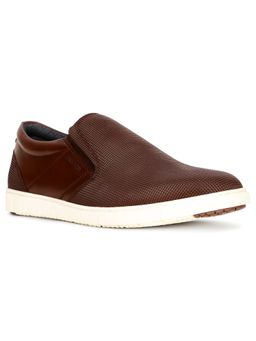 Bata - Men Dark Brown Slip-On Sneakers