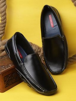 Bata - Men Black Slip-On Formal Shoes