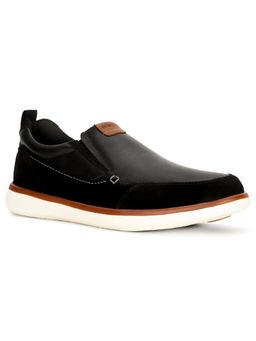 Bata Comfit - Men Black Slip-On Sneakers