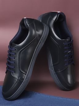 Bata - Men Navy Blue Lace-Ups Sneakers