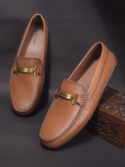 Hush Puppies - Men Tan Slip-On Formal Shoes