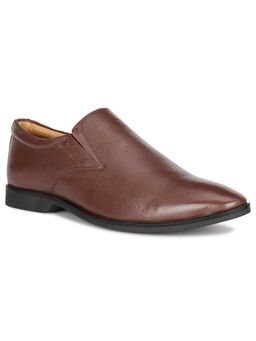 Hush Puppies - Men Brown Slip-On Formal Shoes