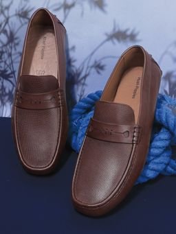 Hush Puppies - Men Brown Slip-On Formal Shoes