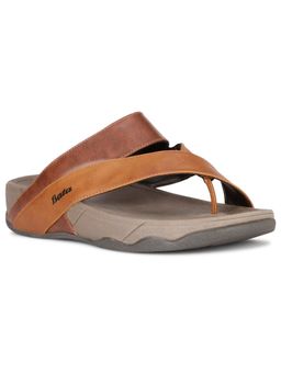 Bata - Men Brown Slip-On Sandals