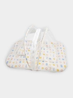 Mi Arcus - Printed Soft Cotton Baby Net Mattress Set with Pillow (0-12 Months)
