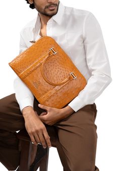 Hidesign - Bartoli Mens Laptop Bag Tan