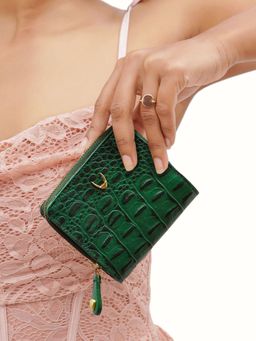 Hidesign - Jeju - W1 Womens Bi Fold Green Wallet